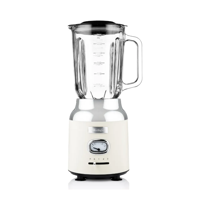 Westinghouse 1.5L Retro Standmixer mit spülmaschinenfest Krug, Weiß