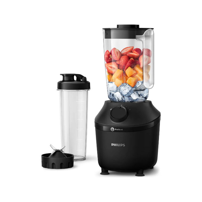 Philips 3000 series HR2041/41 Standmixer, Tischplatten-Mixer, 1 l, Pulsfunktion, 0,85 m, 450 W, Schwarz
