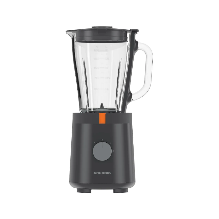 Grundig SM 5320, Tischplatten-Mixer, 1,5 l, Pulsfunktion, Eis-Crusher, 600 W, Anthrazit, Grau